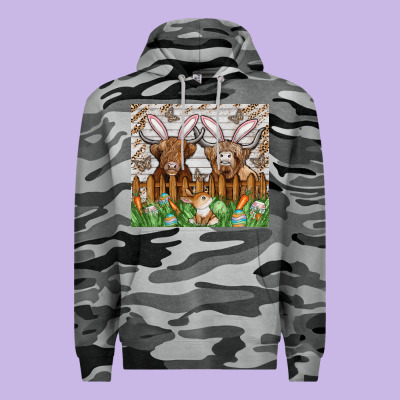 Easter Cow Premium Hoodie Designed By Cowhidedigitalart