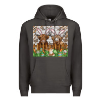 Smoke easter cow Premium Hoodie - CowhideDigitalArt