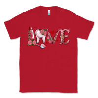 Red Valentines day dental love Classic Tee - RanaPortraitStore