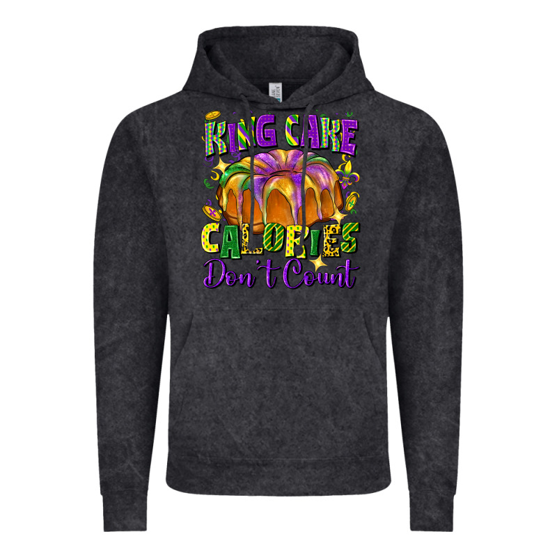 King Cake Calories Don't Count Vintage Hoodie by FaDigitalArtStudio | Teevron