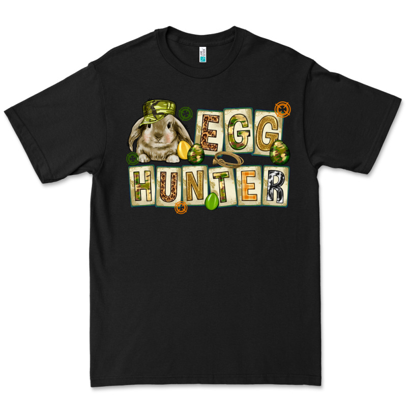 Egg Hunter With Plate Letters Easter Day Premium Tee by HowdyJamesFarm | Teevron