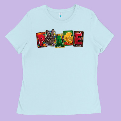 Peace Juneteenth Ladies Tee Designed By Cowgirlartshop