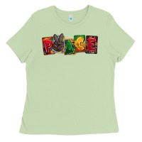 Matcha peace juneteenth Ladies Tee - CowGirlArtShop