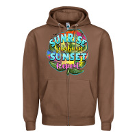 Chestnut sunrise sunburn sunset repeat Zipper Hoodie - BarkalooDesign