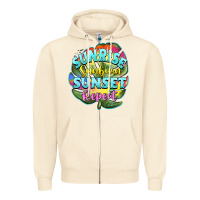 Sandshell sunrise sunburn sunset repeat Zipper Hoodie - BarkalooDesign