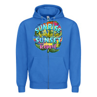 True Royal sunrise sunburn sunset repeat Zipper Hoodie - BarkalooDesign