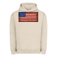 Pigment French Oak American flag Urban Hoodie - JahusDesignShop