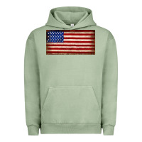 Pigment Oil Green American flag Urban Hoodie - JahusDesignShop