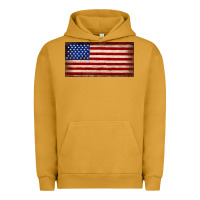 Pigment Peanut Butter American flag Urban Hoodie - JahusDesignShop