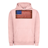 Pigment Salmon American flag Urban Hoodie - JahusDesignShop