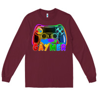 Burgundy Gaymer Long Sleeve Tee - FaDigitalArtStudio