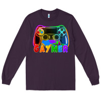 Plum Gaymer Long Sleeve Tee - FaDigitalArtStudio