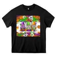 Black Halloween Gnomes Heavy Core Tee - texasbilliewilder