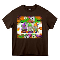 Chocolate Brown Halloween Gnomes Heavy Core Tee - texasbilliewilder