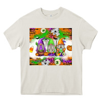 Cream Halloween Gnomes Heavy Core Tee - texasbilliewilder
