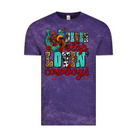 Cloud Purple never stop lovin cowboys olivia Vintage Tee - OliviaCreatesArt