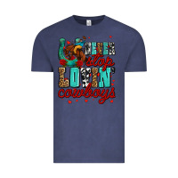 Vintage Denim never stop lovin cowboys olivia Vintage Tee - OliviaCreatesArt