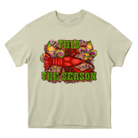 Mossy mardi gras this the season crawfish fleur de lis Heavy Core Tee - RanaPortraitStore