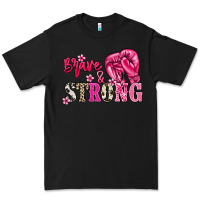 Black Brave and strong Cancer Awareness Premium Tee - HowdyJamesFarm