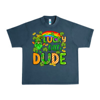 Midnight Navy St. Patrick's Lucky little dude Urban Heavy Tee - OliviaCreatesArt