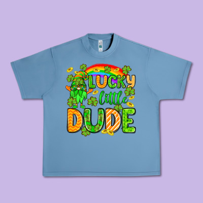 St. Patrick's Lucky Little Dude Urban Heavy Tee Designed By Oliviacreatesart