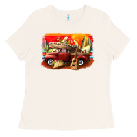 Bone mexican cinco de mayo truck Ladies Tee - CowGirlArtShop
