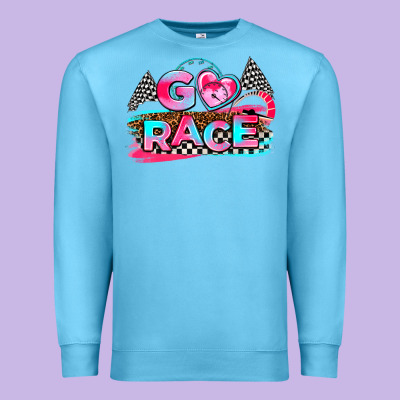 Go Race Premium Sweatshirt Designed By Adodesignshop