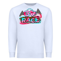 White go race Premium Sweatshirt - AdoDesignShop