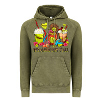 Vintage Olive It's Game Day Y'all Softball Coffee Cups Vintage Hoodie - FaDigitalArtStudio