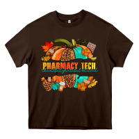 Chocolate Brown pharmacy tech pumpkin Heavy Core Tee - NancyCooperArtShop