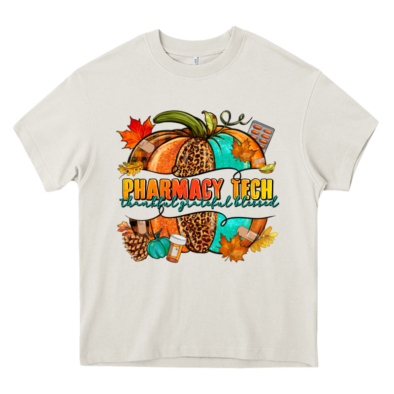 Pharmacy Tech Pumpkin Heavy Core Tee by NancyCooperArtShop | Teevron