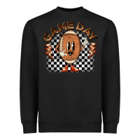 Black game day football Heavyweight Sweatshirt - BarkalooDesign