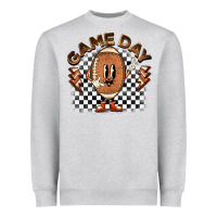 Heather Grey game day football Heavyweight Sweatshirt - BarkalooDesign