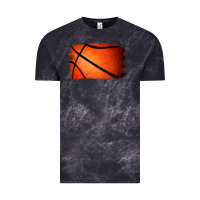 Cloud Black basketball brushstroke Vintage Tee - Jasminsmagicworld