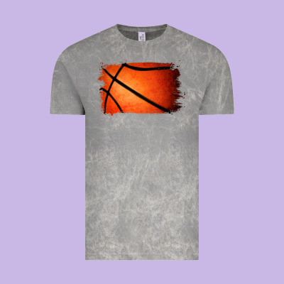 Basketball Brushstroke Vintage Tee Designed By Jasminsmagicworld