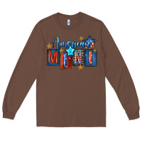 Chestnut American mini 4th of july Long Sleeve Tee - FaDigitalArtStudio