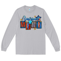 Moon Dust American mini 4th of july Long Sleeve Tee - FaDigitalArtStudio