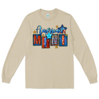 Mushroom American mini 4th of july Long Sleeve Tee - FaDigitalArtStudio