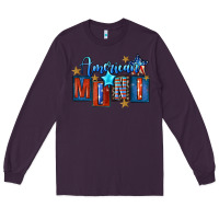 Plum American mini 4th of july Long Sleeve Tee - FaDigitalArtStudio