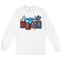 White American mini 4th of july Long Sleeve Tee - FaDigitalArtStudio