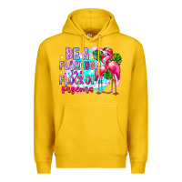 Lemon bea flamingo in a flock of pigeons Premium Hoodie - CowhideDigitalArt
