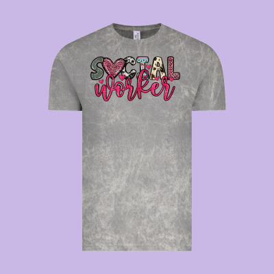 Social Worker Vintage Tee Designed By Oliviacreatesart