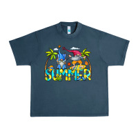 Midnight Navy Summer Gnomes Urban Heavy Tee - CowCowDesign