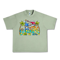 Oil Green Summer Gnomes Urban Heavy Tee - CowCowDesign