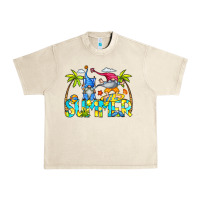 Sandshell Summer Gnomes Urban Heavy Tee - CowCowDesign