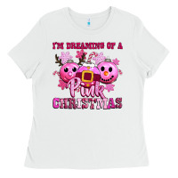 White iam dreaming of a christmas Ladies Tee - CowGirlArtShop
