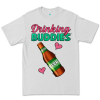 Dove Grey Drinking Buddies Premium Tee - Jasminsmagicworld