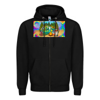 Black hippie soul license plate Zipper Hoodie - BarkalooDesign
