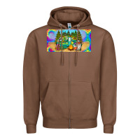 Chestnut hippie soul license plate Zipper Hoodie - BarkalooDesign
