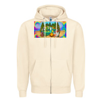 Sandshell hippie soul license plate Zipper Hoodie - BarkalooDesign